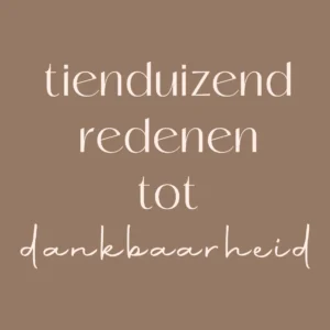 tegeltje dankbaarheid
