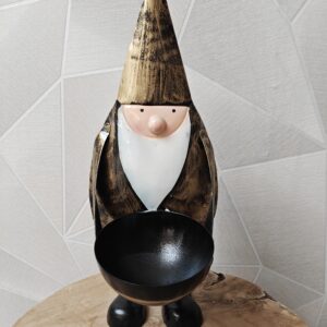 Kerstman met schaal