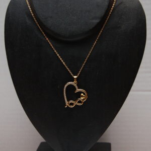 Ketting groot hart - Goud