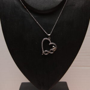 Ketting groot hart - Zilver