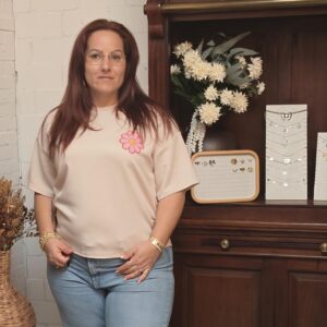 Top Flower ( Beige )