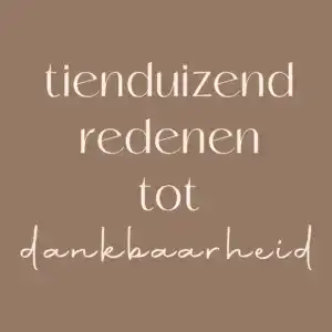 Tegeltje-Dankbaarheid