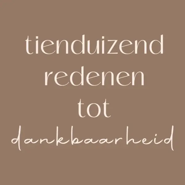 Tegeltje-Dankbaarheid