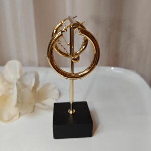 Oorbellen hoops hart | Goud