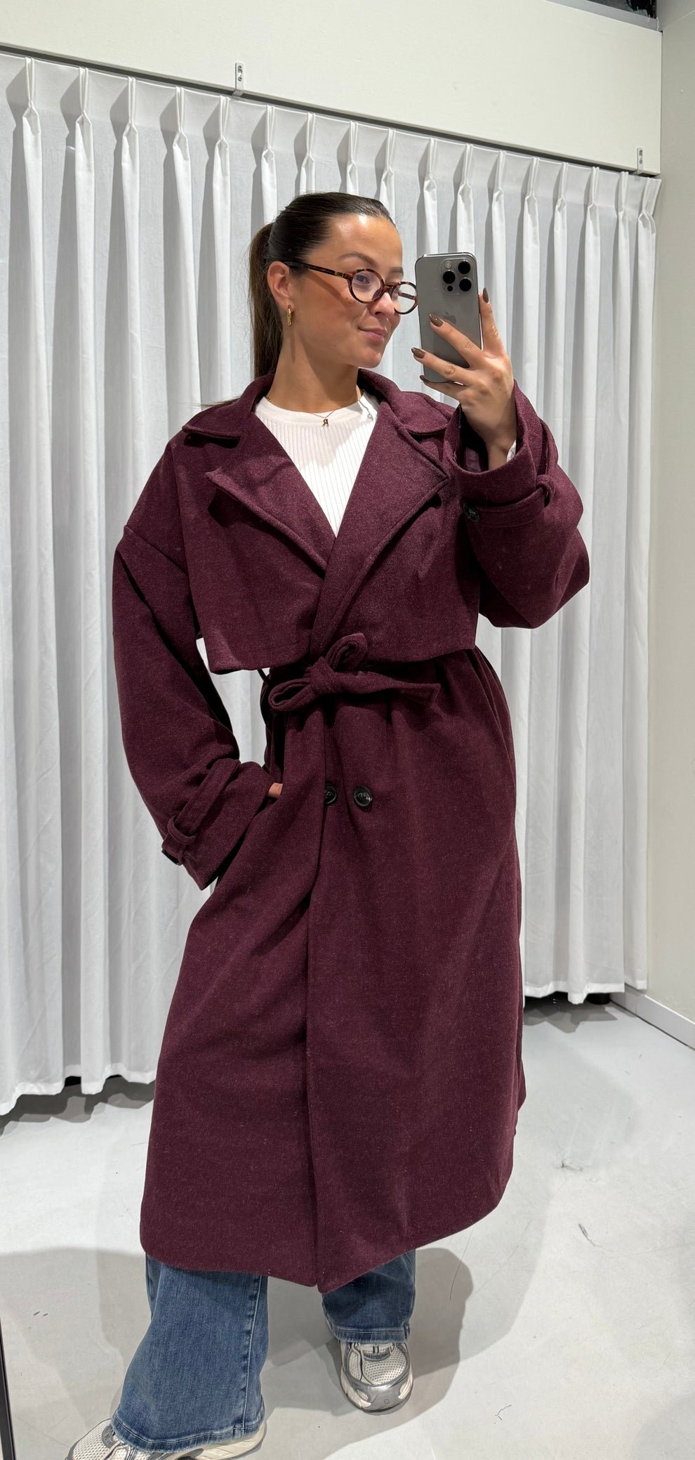 Lola mantel burgundy