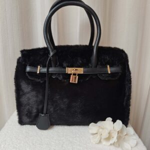 Tas Elise faux fur | Inspired | Zwart