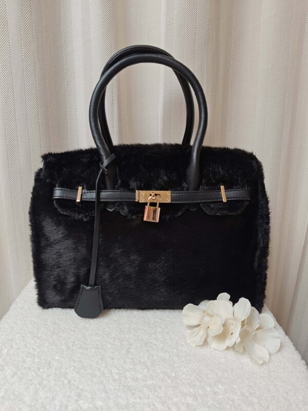 Tas Elise faux fur | Inspired | Zwart