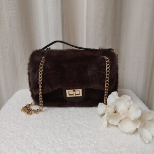 Faux fur fluffie | Bruin