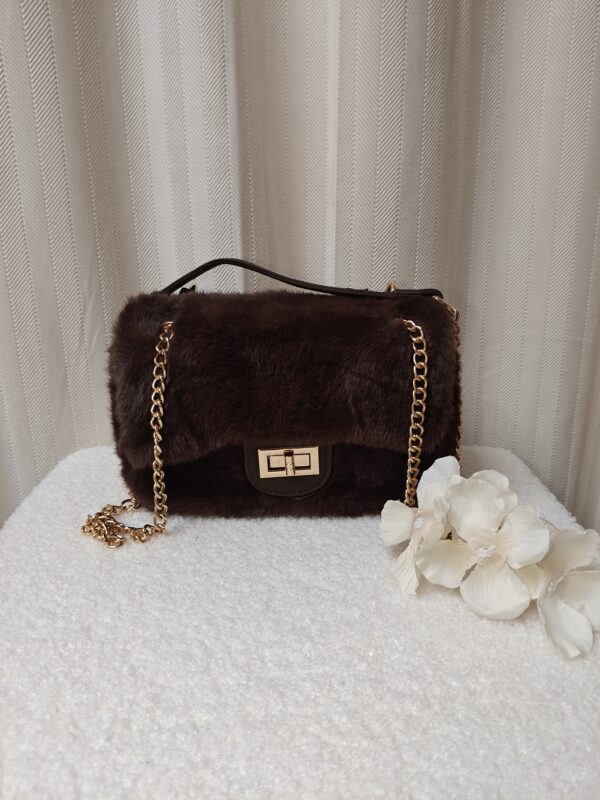 Faux fur fluffie | Bruin