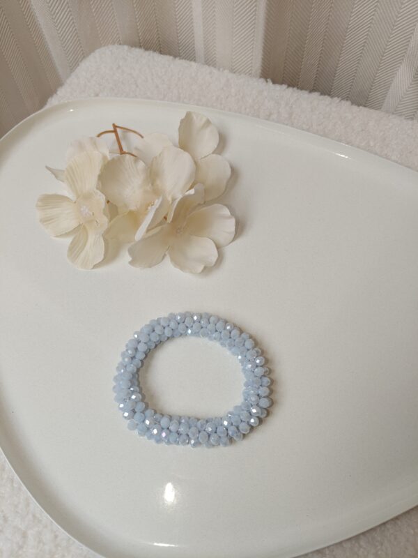 Facet armband | Licht blauw