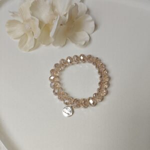 Kralen armband | Licht bruin