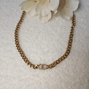 Ketting dubbel D - Goud