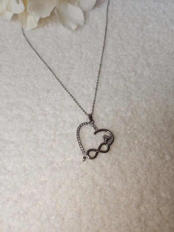 Ketting groot hart - Zilver