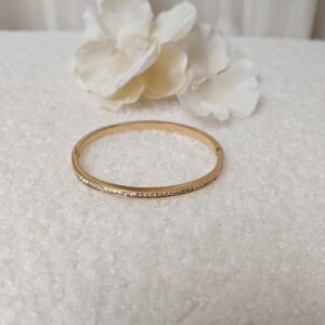 Bangle armband strass - Goud