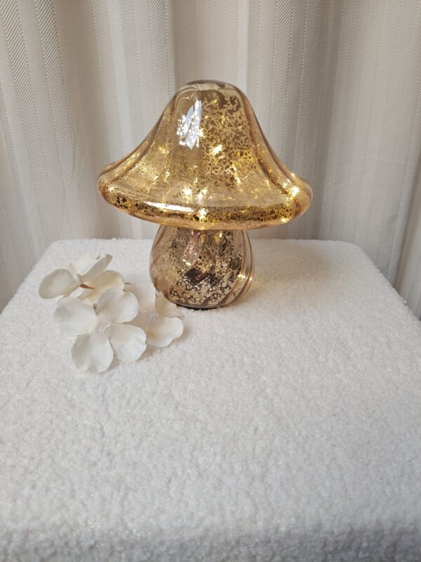 LED-paddestoel | Groot | Goud