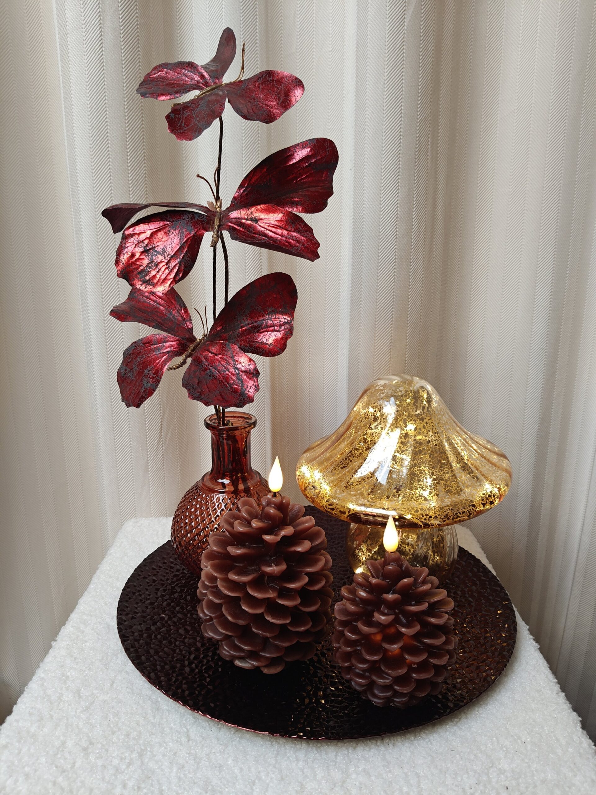 Giftset 2 | Bordeaux/bruin/goud