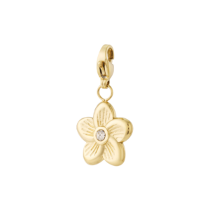 Bedel bloem strass | goud