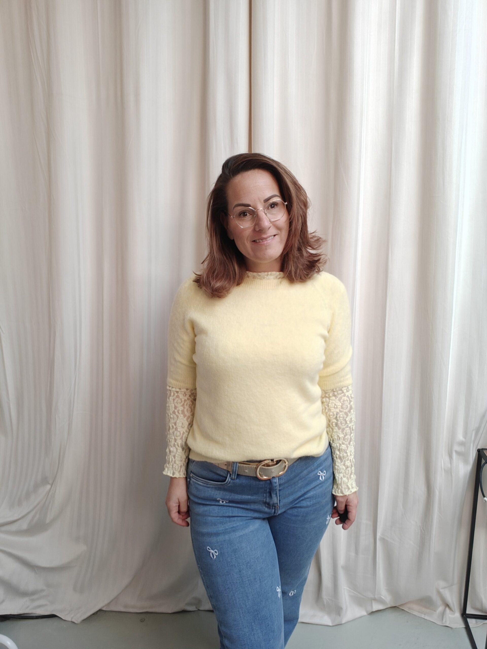 Zachte trui met korte mouw | Baby alpaca | Diverse kleuren