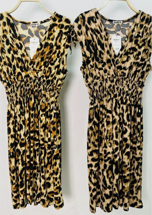 Midi jurk (magic) Panter | donker bruin - Afbeelding 2