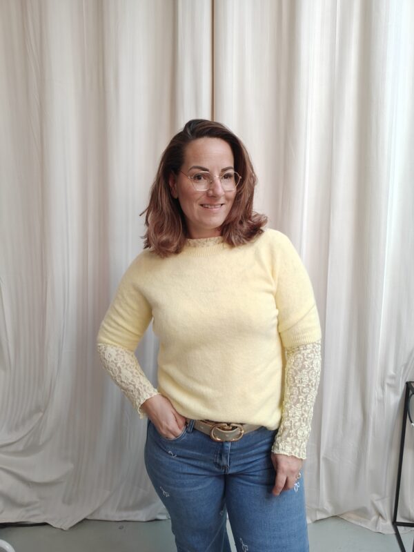 Zachte trui met korte mouw | Baby alpaca | Diverse kleuren