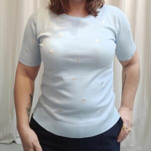 Top hartjes | Licht blauw