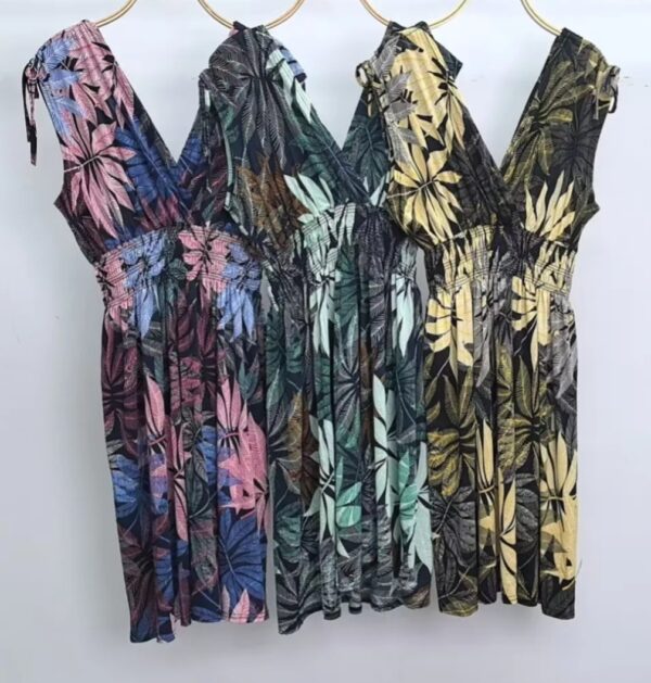 Korte magic jurk paradise leaf