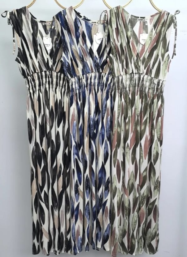 Maxi (magic) jurk Waves | Zwart, Blauw of Groen - Afbeelding 2