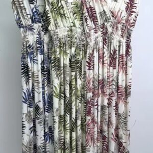 Maxi (magic) jurk Botanical | Blauw, Groen of Bordeaux