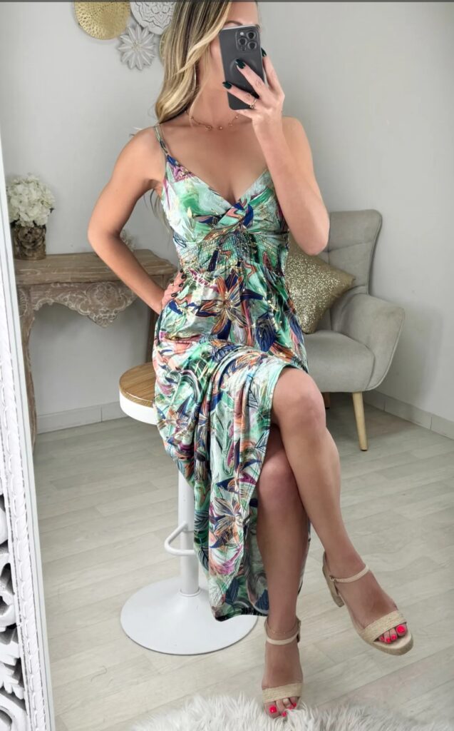 Maxi (magic) jurk Emerald